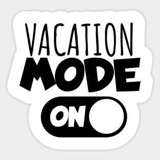 Vacaton mode on Sticker